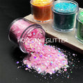 Bulk Holographic Macaroon Polyester Chunky Mixed Glitter Wholesale for Epoxy Resin Crafts Tumblers Christmas Decorations