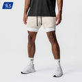 YLS Wholesale Solid Sporty 2In1 Athletic Utility Running Shorts Men Double-Deck Quick Dry Eco-Friendly Breathable Joggers