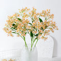 Single Branch Small Wedding Decorative Artificial Bouquet Fragrant Garden Rapeseed Flower Fresh Style Decorative Plants