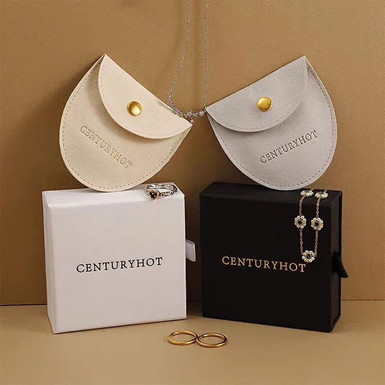 Custom Small Unique Girls Jewelry Box with Pouch Embossed Matt Laminated Sponge Liner for Watch Custom Jewelry Packaging Bag Box