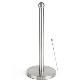 Stainless Steel Roll Storage Paper Rack Stand Tissue Roll Tower Holder Stainless Steel Paper Towel for Kitchen Countertop