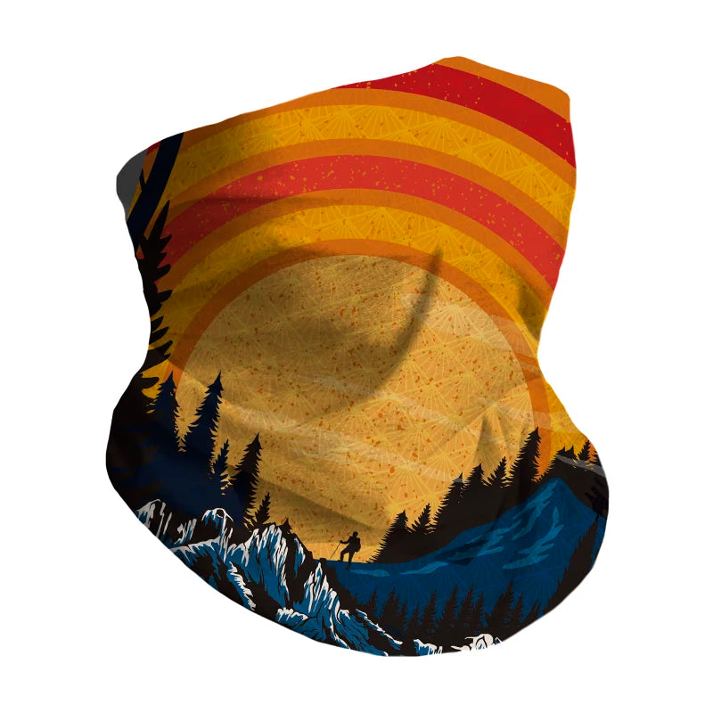 Polyester Tube Bandana Sublimated Multifunctional Headwear Hiking Head Tube Seamless Mask Bandana