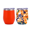 NEW 2023 Custom Logo Hot Sale Egg Shape Tumbler Double Wall Stainless Coffee Beer Tea Cups Sublimataion Bottle for Water