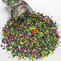 St. Patrick's Day Green Purple Chunky Glitter Wholesale Polyester Bulk for Tumblers Christmas Decorations