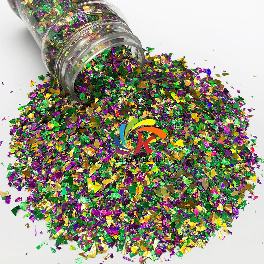 St. Patrick's Day Green Purple Chunky Glitter Wholesale Polyester Bulk for Tumblers Christmas Decorations