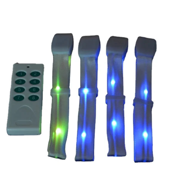 Party Light Toy Promotional Light Gifts Blinking Led Nylon Bracelet
