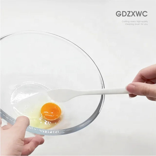 Self-Standing Egg Blending Kitchen PP Plastic Knife 23.5cm Kitchen Bottle 2-in-1 Cleaning Brushes Knife Clear Individual Packing