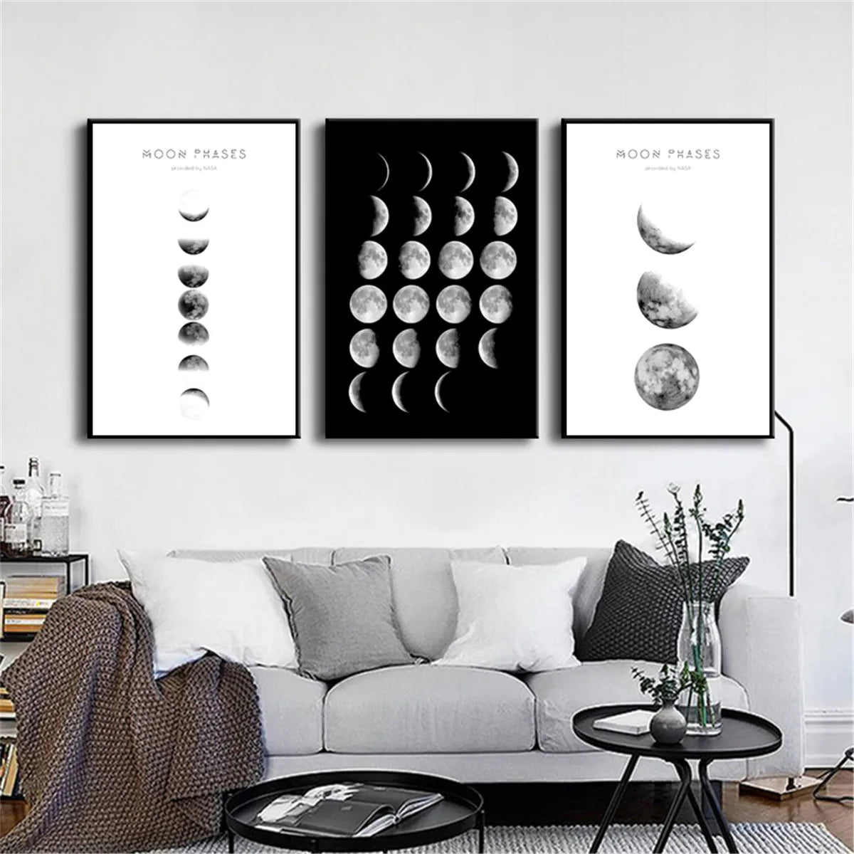 Abstract Nordic Moon Painting Canvas Print Poster Wall Art Picture Decoration Oil Painting on Canvas Posters Prints Art Picture