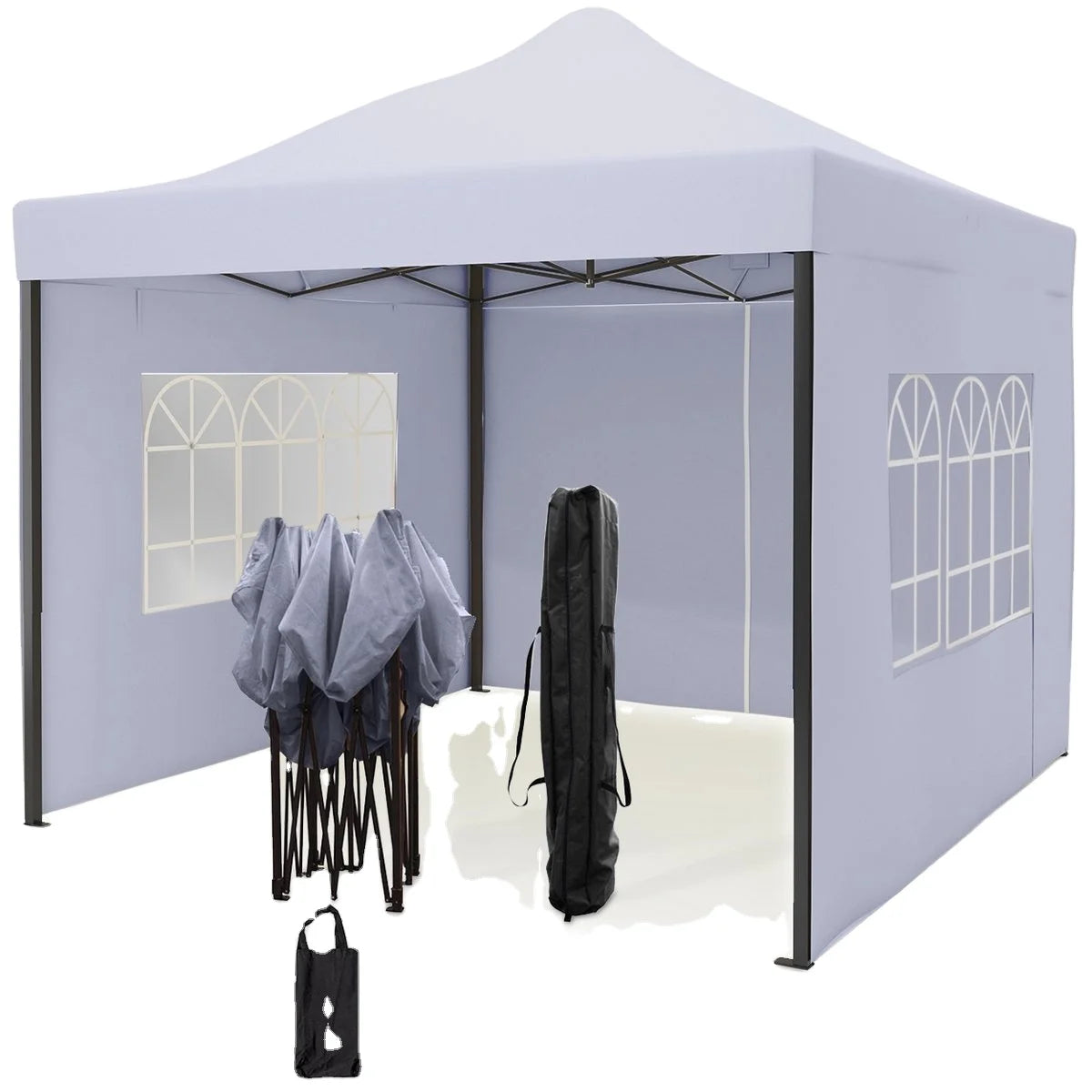 Customized Pop up Canopy Folding Tent of 3x3 10x10 White Blue Urethane Tarpaulin for Trade Show Event Gazebo Outdoor Canopi