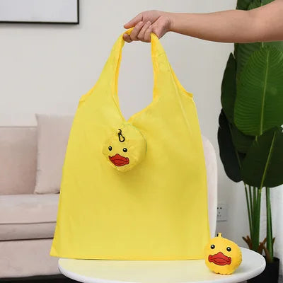 Factory Supply Custom Logo Polyester Folding Cartoon Animal Shopping wholesale china wholesale folding shopping bag