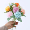 Wholesale Gerbera Artificial Silk Small Dandelion Chrysanthemum Flowers Ball for Home Decoration Flower
