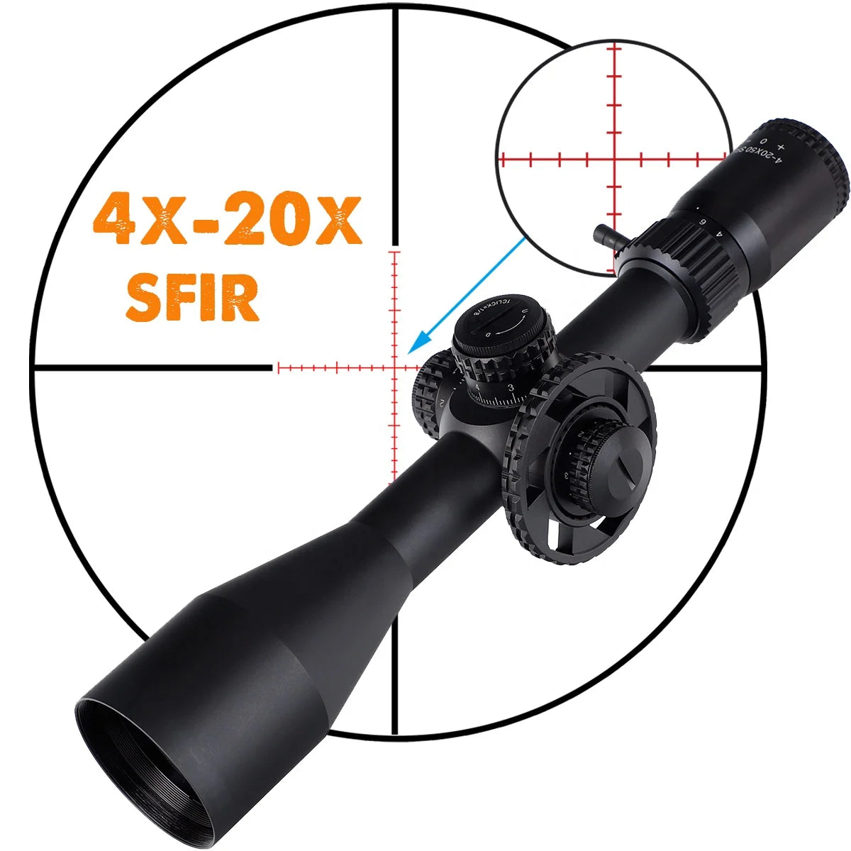 Ohhunt Factory Price Long Range Optics 4-20x50 SFIR Side Parallax 1/8  Tactical Scopes for Hunting