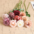 Wholesale Long Stem Purple Real Touch Artificial Roses Silk Flowers in Bulk Flowers Artificial Rose Flores Artificiales