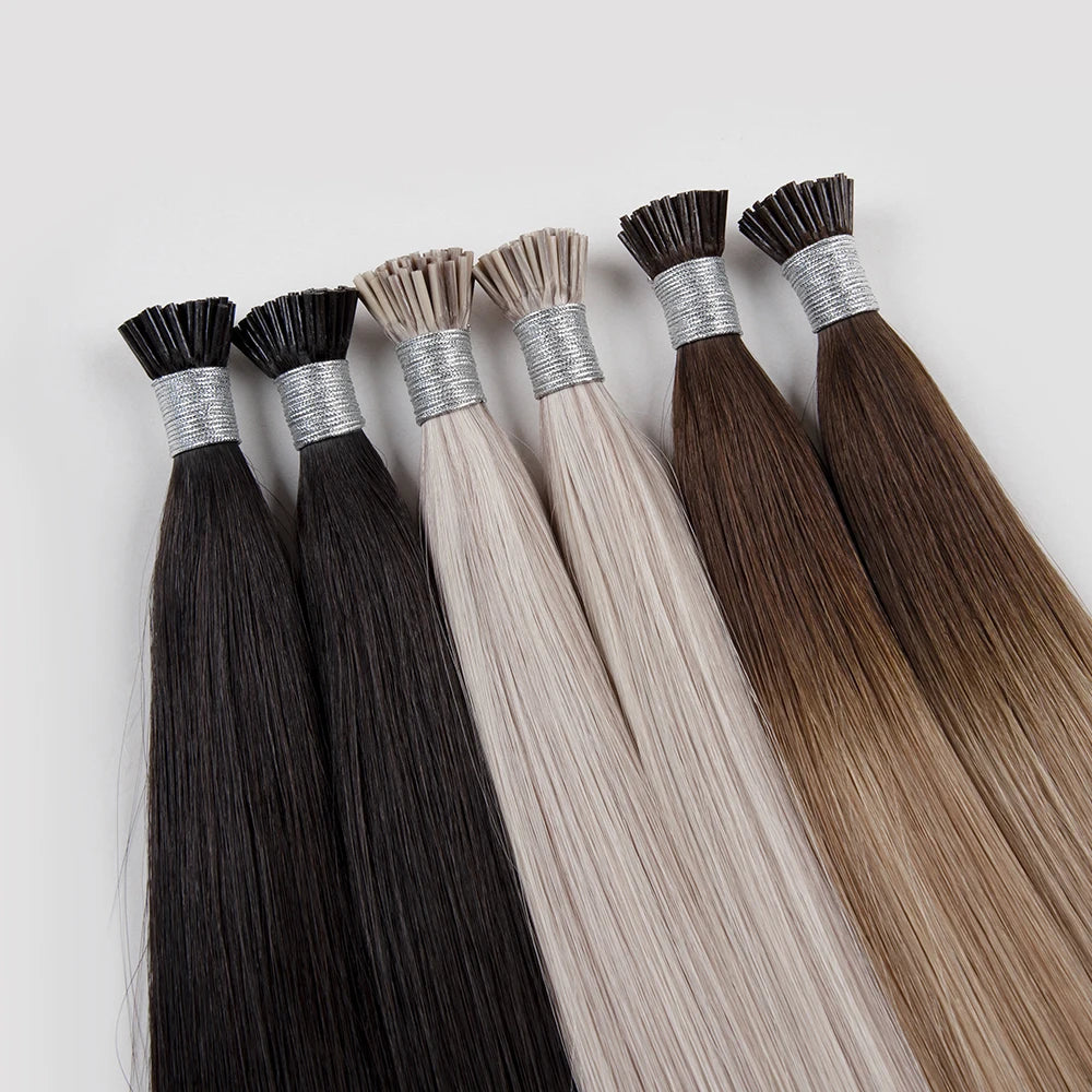 Hight Quality Keratin I Tip Hair Extension Double Drawn Wholesale I Tip Hair Extensiones