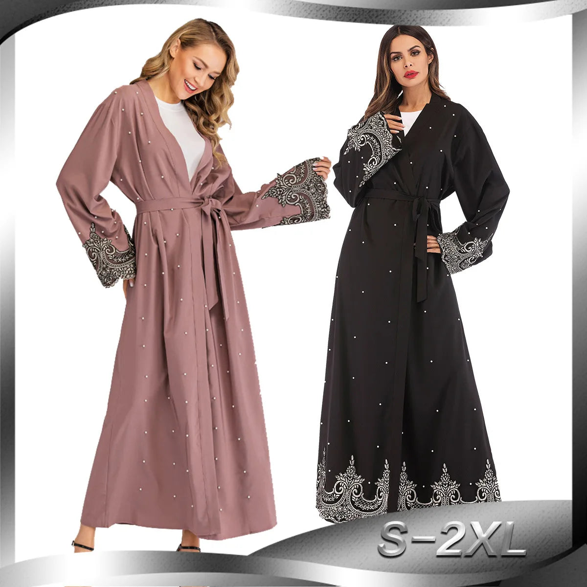 Abaya Dubai Turkey Solid Color Robe Modest Abaya Kaftan Muslim Long Dresses Traditional Islamic Clothing for Women