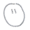 Cross Border European American Middle Eastern Fashion Zircon Necklace Earring Set Bridal Banquet Dress Accessories Butterfly