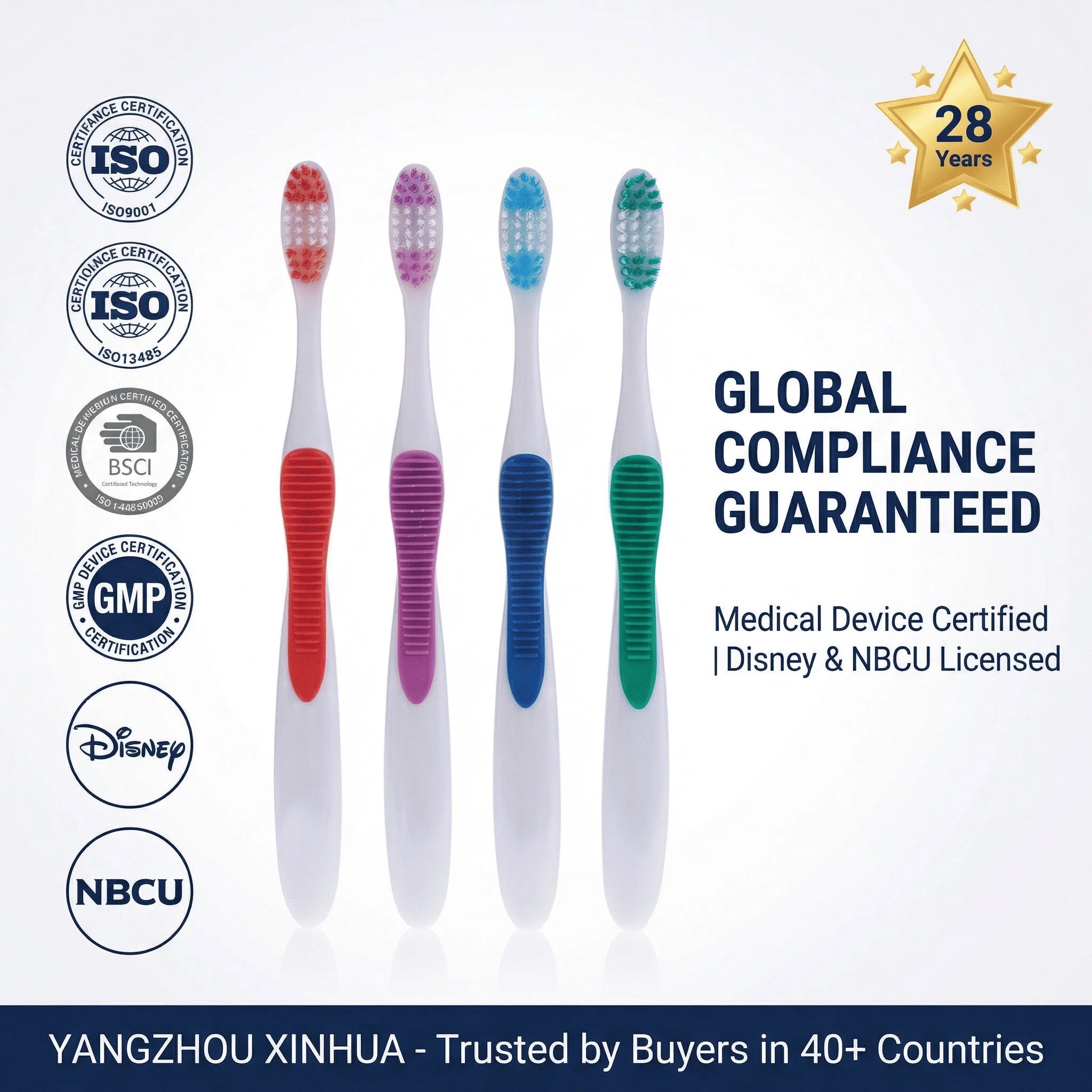Wholesale Manual Toothbrush Manufacturer Nylon Bristle for Teeth Whitening Individual Packaged Brosse a Dent Soft Toothbrush Oem