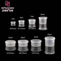 Ready to Ship 1ml Empty PP Round Flip Cap Mini Jar  Case Clear Jar