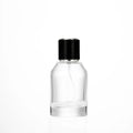 30ml 50ml 100ml Round Shoulder Crimp Glass Perfume Bottle High Grade Luxury Glass Spray Parfum Bottle