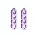 New Acrylic Eco-Friendly Promotional Post Short Chain Dangle Pendant Earrings