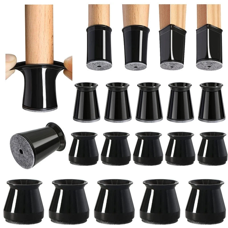 Hot Silicone Chair Leg Floor Protectors Reusable Hardwood Floor Protectors with Thickened Rubber Feet Covers Pads