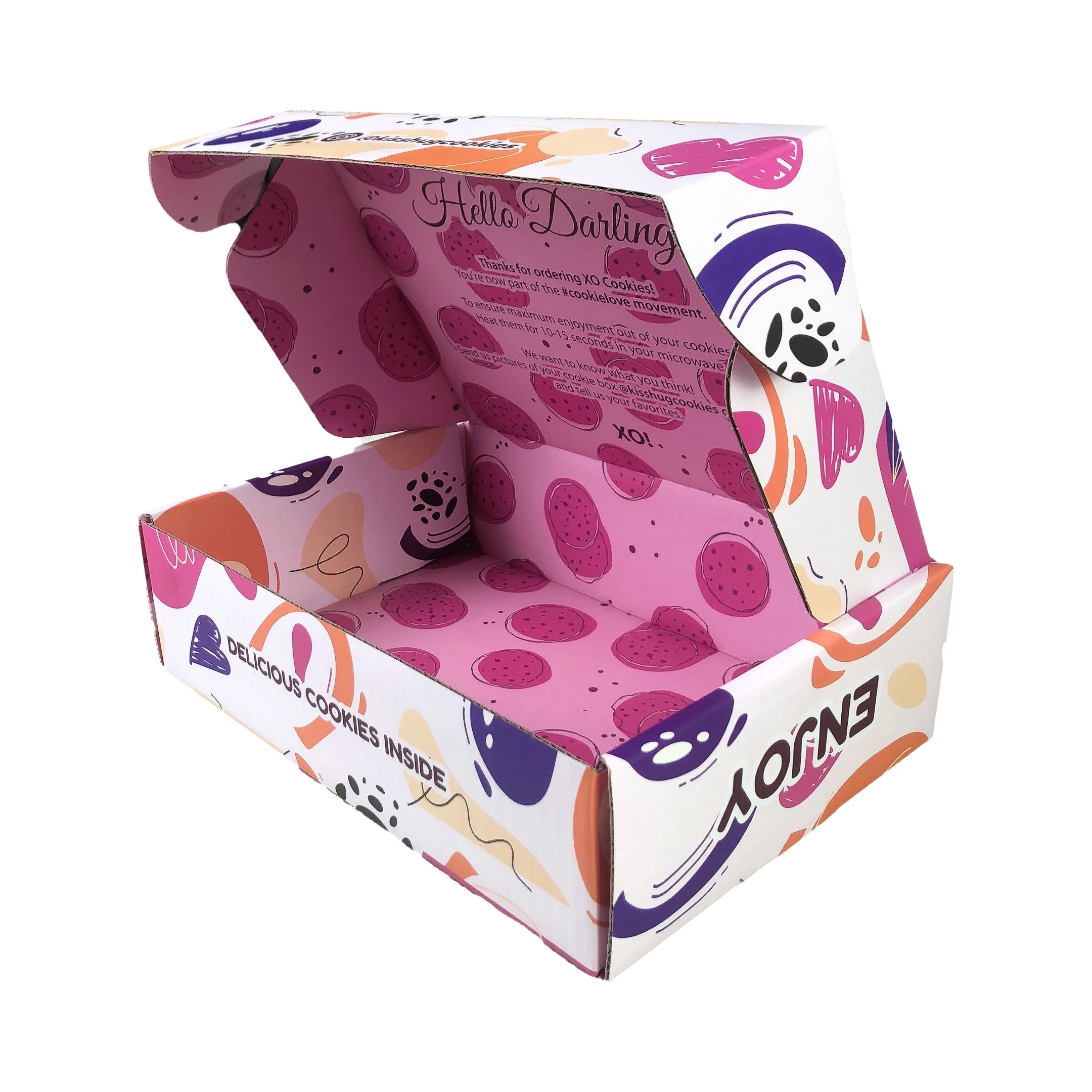Custom Logo Printing Bakery Cookie Paper Packaging Box Luxury Gift Biscuit Mailer Box for Cookie Shipping