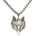 Stainless Steel Charm Nine Tailed Fox Pendant Animal Fox Head Pendants