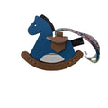 Zenos Custom PU Leather Keychain Fashionable Horse Shape Pendant Bag Decor Hanging Closure Key Case Wallet