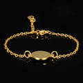 Customized Engraved Logo Stainless Steel Laser Engraving Engrave Faith Chain Woven Bracelet Jewelry Blanks for Men Women