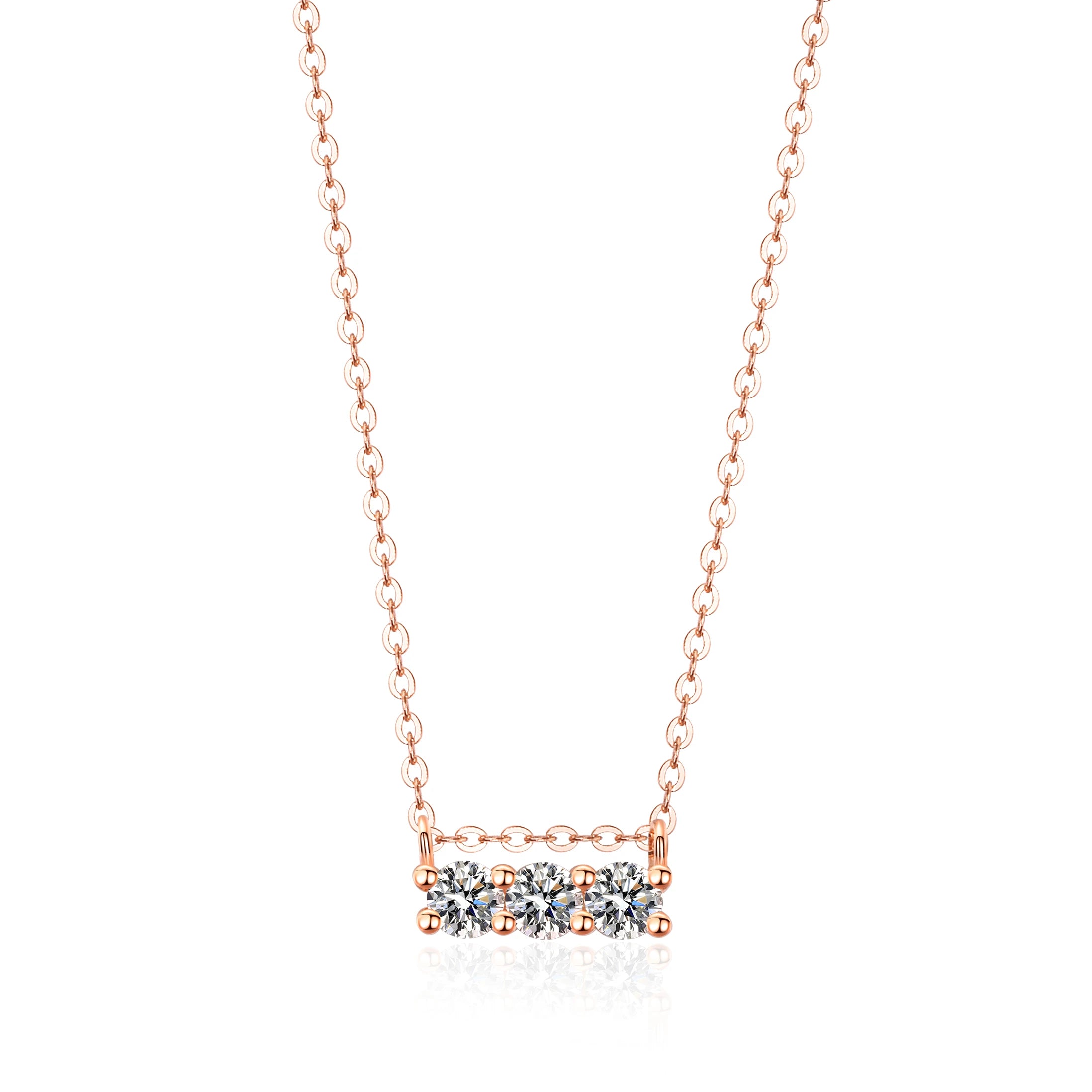 Fine Fashion D Color VVS1 Moissanite Pendant Necklace S925 Sterling Silver Jewelry with Fast Shipping
