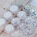 Diamond White Glitter Powder Sparkle Silver for Nail Art Fabric & Textile Crafts Tumbler Minimum Order 1kg