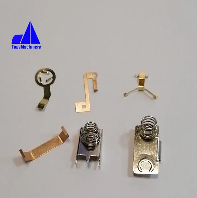 OEM Factory Beryllium Copper Spring Contacts  Flat Metal Springs Clips Battery Contact Makit