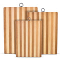 Bamboo Cutting Boards for Kitchen - 3 Pieces Small Medium Large Wood Cutting Board Set for Serving and Chopping