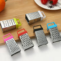 Wholesale 3'' Stainless Steel Mini Cheese Grater 4 Sides Chopped/Shredded Kitchen Tool Lemon Zester Nutmeg Grater Metal