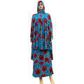 2023 Ramadan Jilbab Long Khimar Robe Set Muslim Abaya Women Long Sleeve Prayer Garment Saudi Prayer Dress 2 Piece Skirt Sets Eid