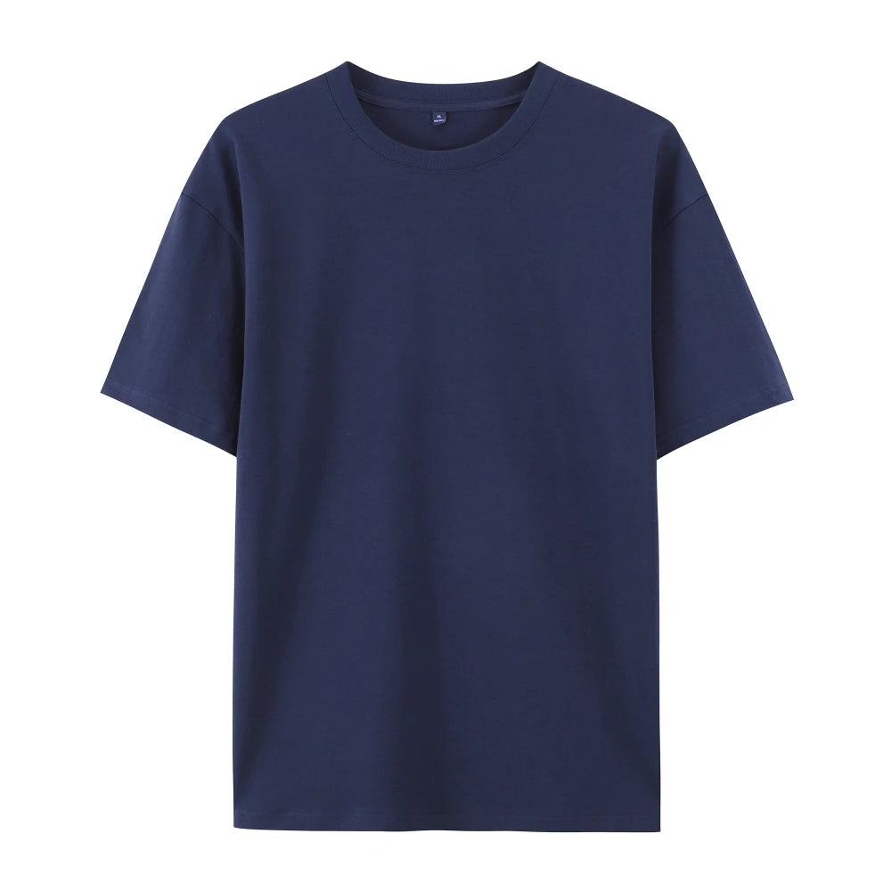 Breathable Comfortable 100% Combed Cotton 220 Gsm 9 Colors Unisex T Shirt t Shirts