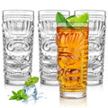 14oz Thickened Bar Tropical Hawaiian Vintage Tiki Glass Cup Clear Exotic Zombie Tiki Cocktail Glasses