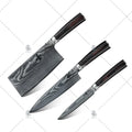 Hot Sale HEROISM Damascus Steel Knife Set 67 Layers VG10 Core G10 Glass Fiber Handle Drop Stocked Kitchen Knife