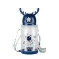 Logo Cartoon Kids Plastic Water Cup Children's Cartoon Plastic Water Bottle for Kids with Straw