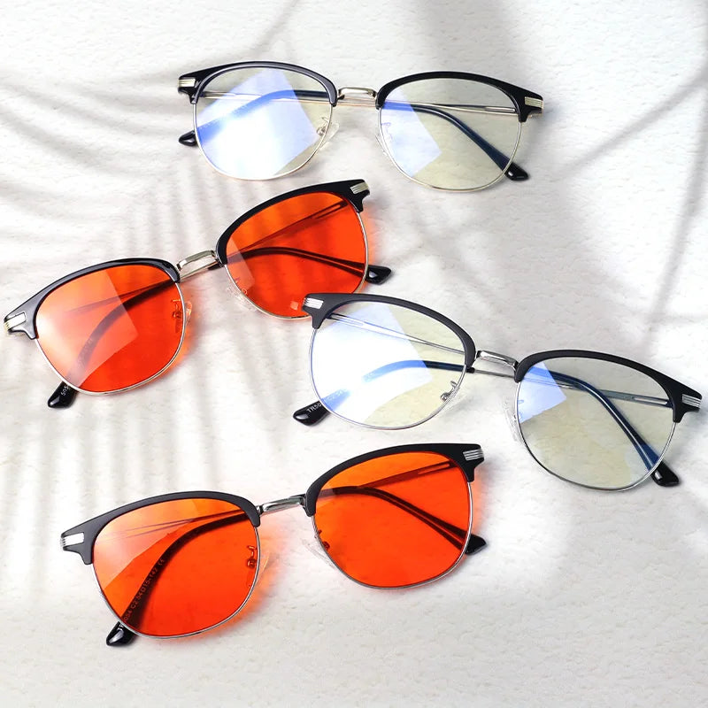 Business Style UV400 Protection Fashion Computer Gaming Eyewear Gafas Lentes Anti Blue Light Blocking Glasses for Men Women