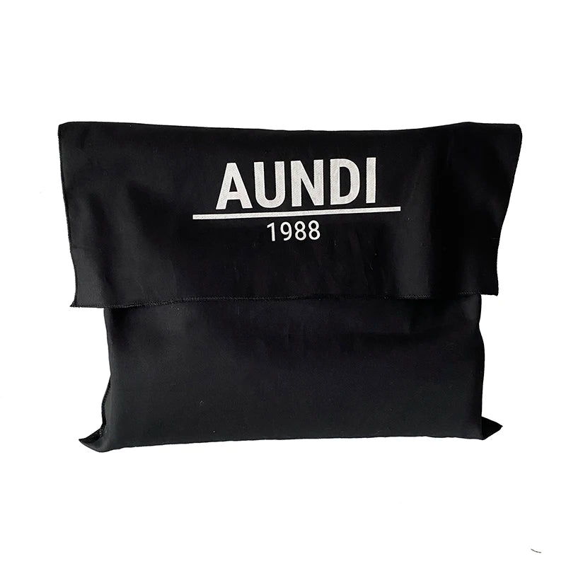 Accept Customized Logo Printing Large Black Twill Cotton Wallet Flap Bags for Dust