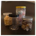 Cookies Dried Fruit Used Small MOQ Plastic Pet Jar Food Grade with Aluminum Lid
