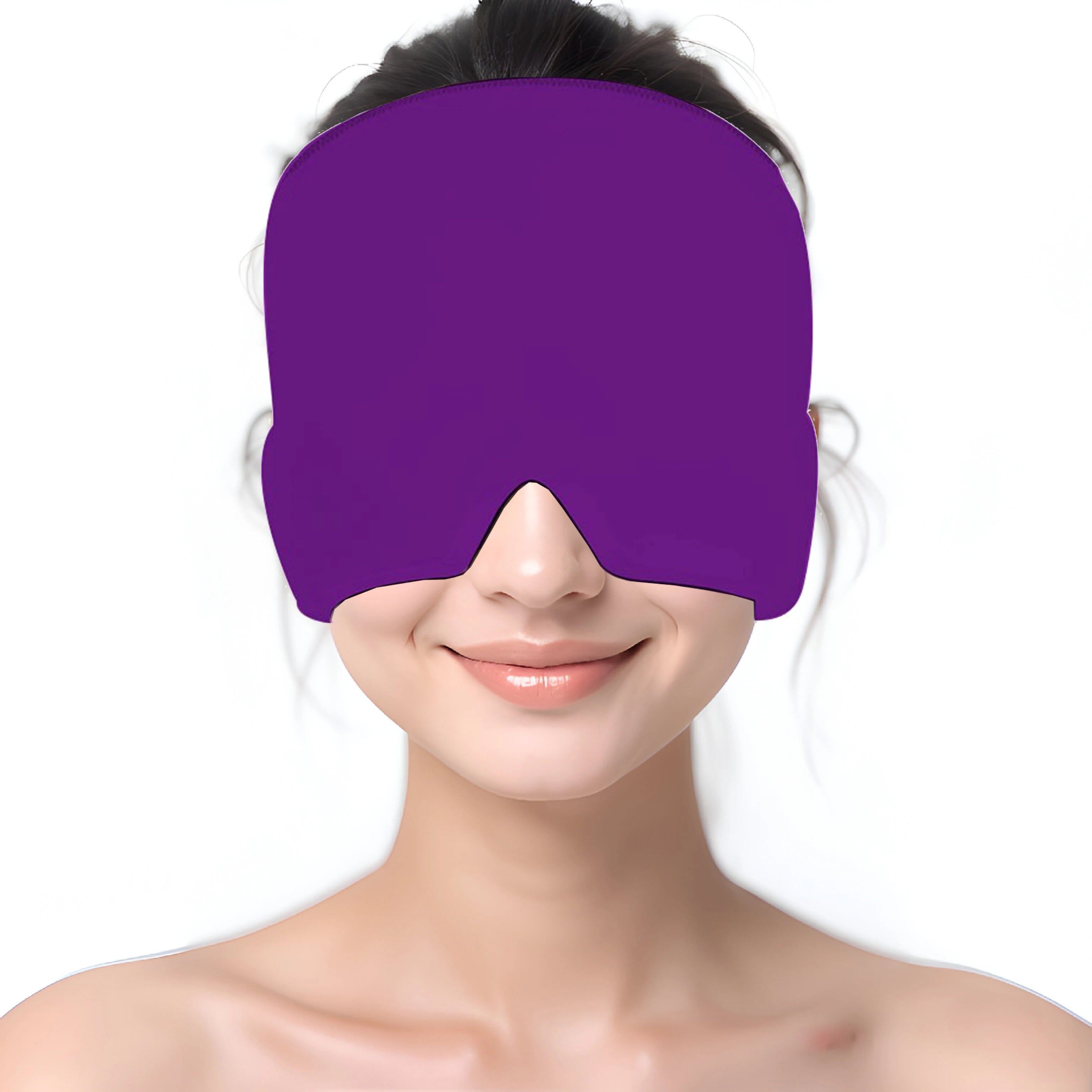 Migraine Relief Hat Headache Hat Gel Hot Cold Therapy Ice Cap for Relieve Pain Ice Hat Eye Mask Stress Pressure Pain Relief