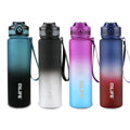 BPA Free 650ml Tritan Plastic Sports Water Bottle 1000ml 32oz Ombre Color Custom Logo Motivational Time Marker Infuser Feature