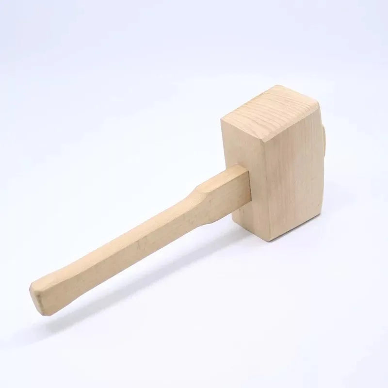 Large Hammer Wooden Mallet Carpenter Woodworking Beech Wood Mallet for Woodworking Wood Carving Leather Work Ice Crushing