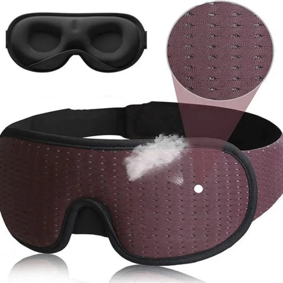 Eye Sleep Blindfold Sleeping Soft Eye Mask 3D Contoured Sleep Hot Black Mask Wholesale Custom Travel Luxury Eye Mask with Nose