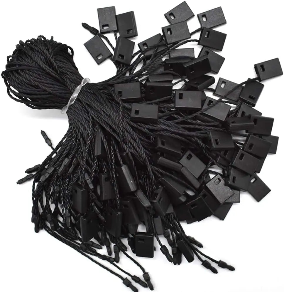 2023 Wholesale Cheap Polyester Garment Cord Garment hang Tag String Fastener Plastic Seal Lock String for Clothing Fastener Line