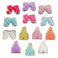 New Castle Bow Tie Chenille Glitter Self-Adhesive Iron on Patches Castle Iron on Patches