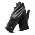 Wholesale Windproof Men Driving Synthetic Motocross PU Leather Gloves in Winter