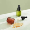 Unique Flat Glass Dropper Bottles for Essential Oil & Serum 20ml & 30ml for Skin Care Cream